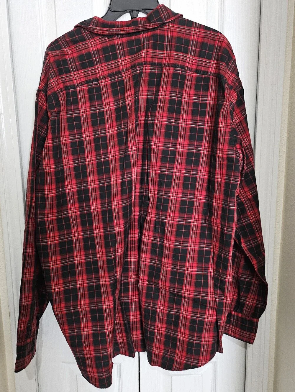 Polo Ralph Lauren Woodsman Workshirt Plaid Flannel Shirt Red Black XXL Cotton.